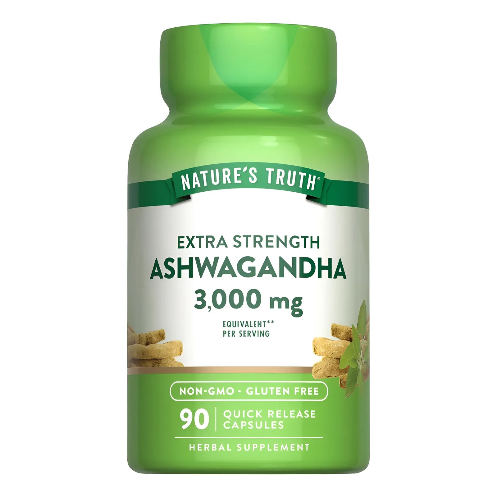 Natures Truth Ashwagandha 3000 Mg  Bienestar Diario 90 Cáps Sin Sabor - Imagen 1