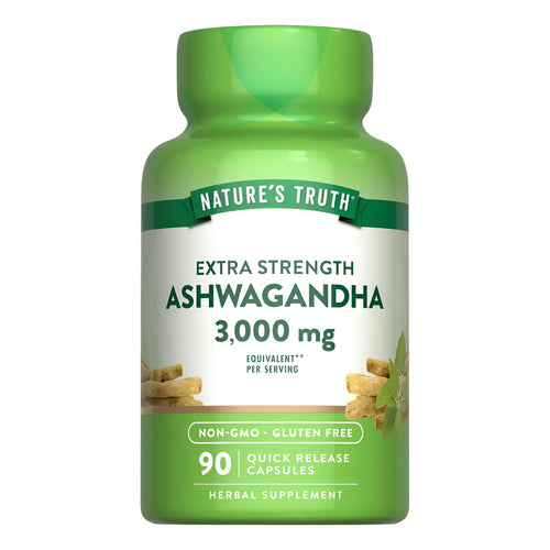 Natures Truth Ashwagandha 3000 Mg  Bienestar Diario 90 Cáps Sin Sabor - Imagen 1