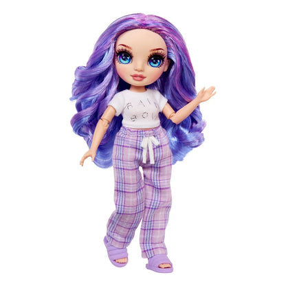 Rainbow High Violet Fiesta En Pijama Suave Mameluco Purpura Para Ninos