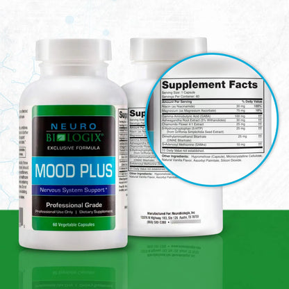 Neurobiologix Mood Plus Suplemento De Apoyo Al Estado De Ánimo Con 5HTP Y Niacina