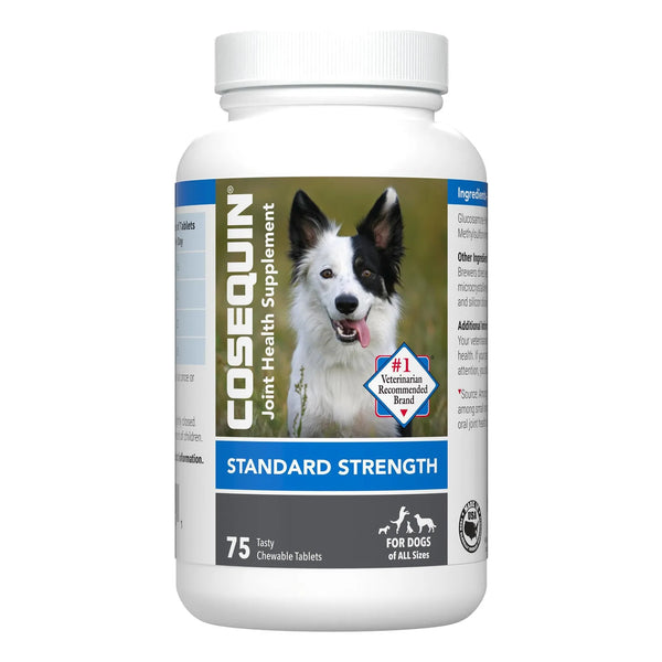 Nutramax Cosequin Suplemento Articular Para Perros Con Glucosamina Y MSM 75 Tabletas Masticables