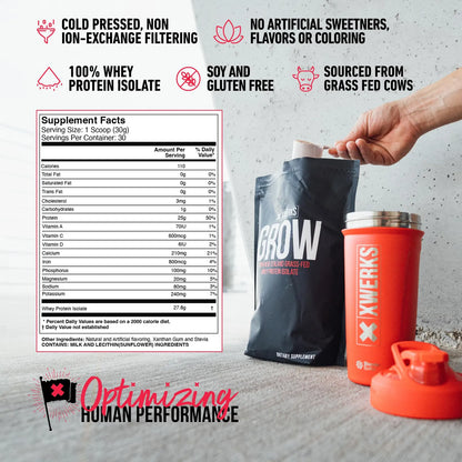 Proteina De Suero Pasto Nueva Zelanda Aislada Pura 25g Sabor Vainilla Chocolate Fresa Mantequilla Mani