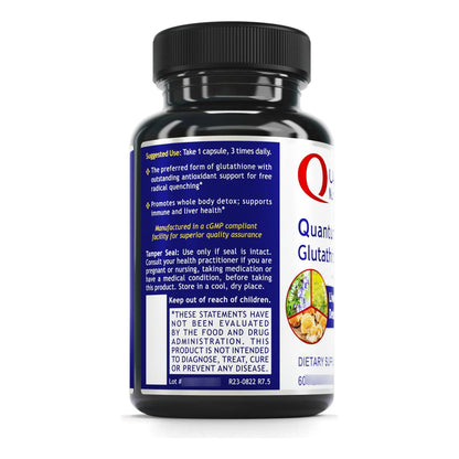 Glutatión Cuántico 60 Cápsulas Antioxidante Celular Y Hepático