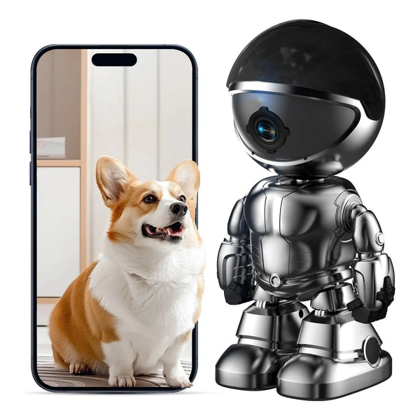 Camara Seguridad Interior 2K WiFi 5G 24Ghz Vision Nocturna Audio Bidireccional