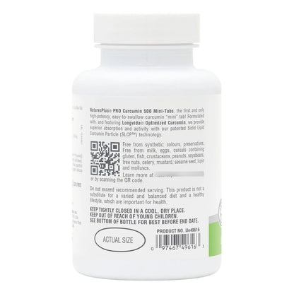 Natures Plus Pro Longvida Curcumina 1000 Mg 60 Mini Pestañas Antioxidante Sin Omg Vegano