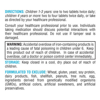 Multivitaminico Masticable De Bayas Mixtas Para Niños Con Vitaminas Y Minerales Esenciales