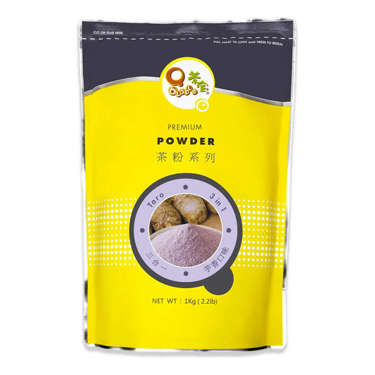 Té Taro En Polvo 3 En 1 Qbubble 2.2 Libras Sabor Premium Fácil Preparación