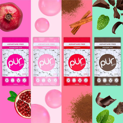 Chicles Pur 100 Xilitol Veganos Sin Azucar 55 Unidades Surtidas