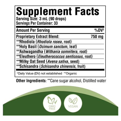 Tintura De Ashwagandha 100ml Alivia Estrés Energía Natural