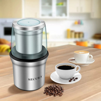 Molinillo Electrico De Cafe Y Especias 75g Cuchillas Acero Inoxidable Envio Gratis