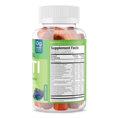 Gomitas Multivitamínicas SUKU Para Adolescentes 19 Nutrientes Sabor Uva 60 Unidades
