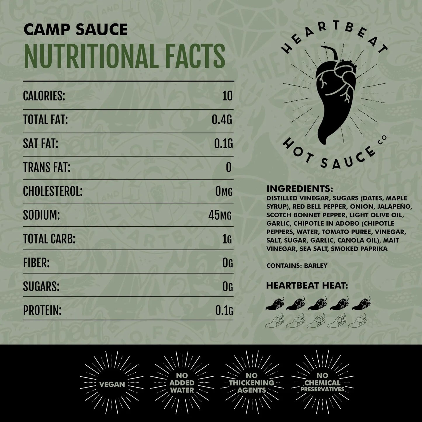 Salsa Picante Campamento 170 G Sabor Intenso Ideal Para Asar