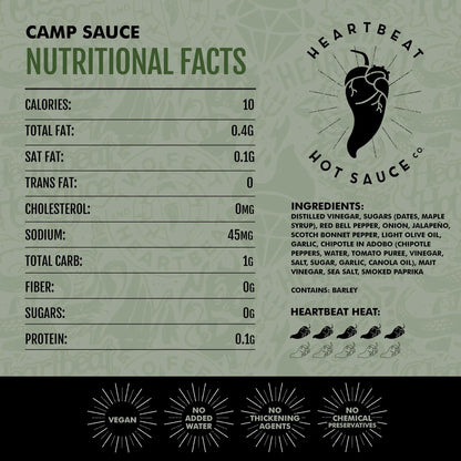 Salsa Picante Campamento 170 G Sabor Intenso Ideal Para Asar