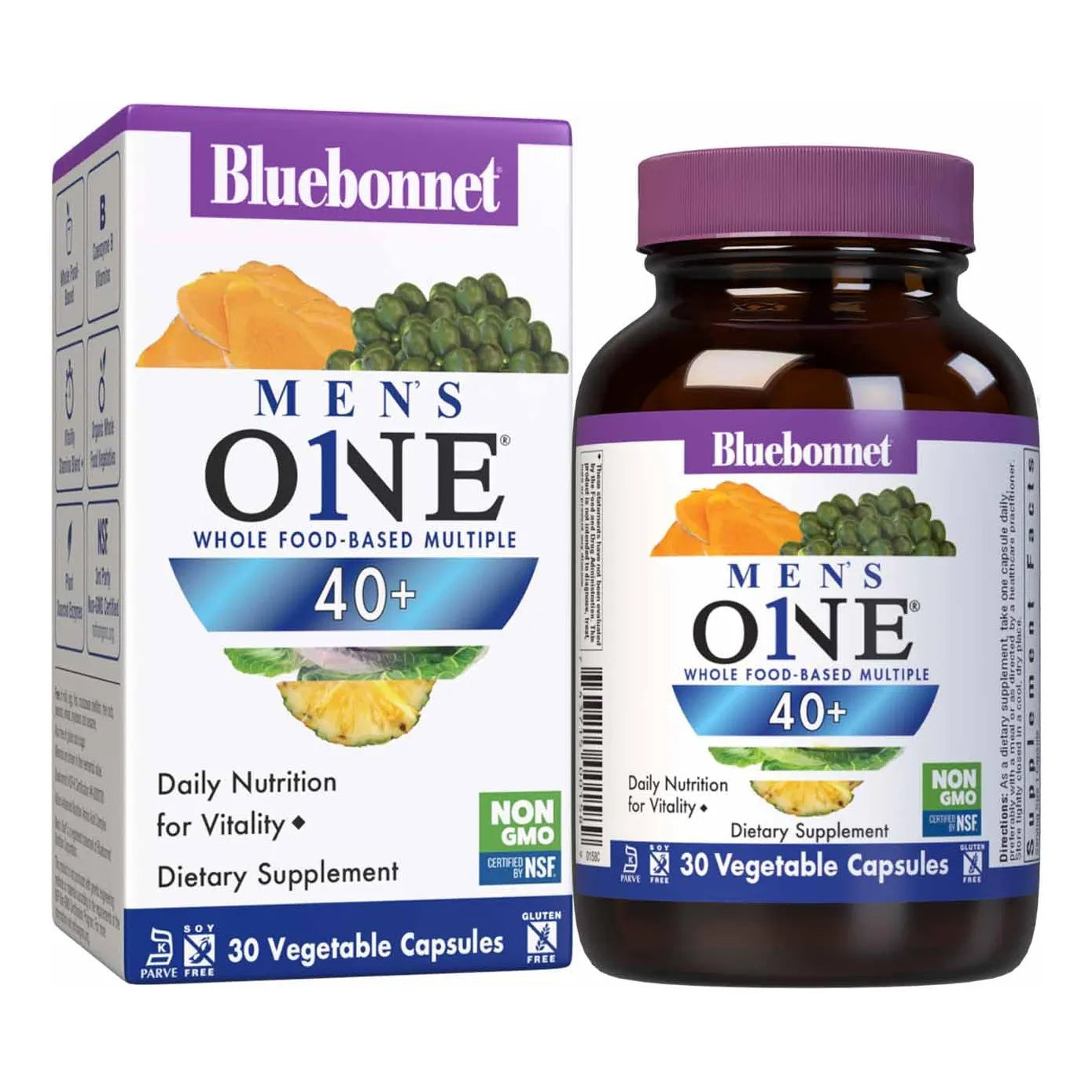 Multivitamínico Natural Hombres 40+ Nutrition Mens ONE 40+ 30 Cápsulas Veg Energía Y Vitalidad