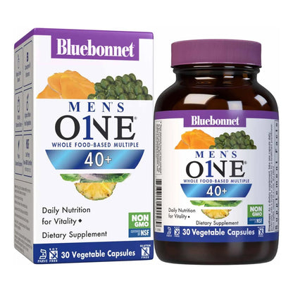 Multivitamínico Natural Hombres 40+ Nutrition Mens ONE 40+ 30 Cápsulas Veg Energía Y Vitalidad