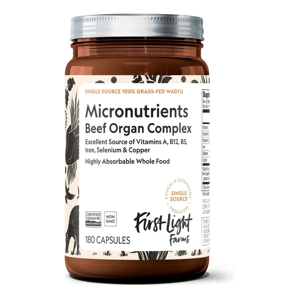 Cápsulas De Carne Wagyu Liofilizada Alimentada Con Pasto 180 Unidades Complejo De Órganos