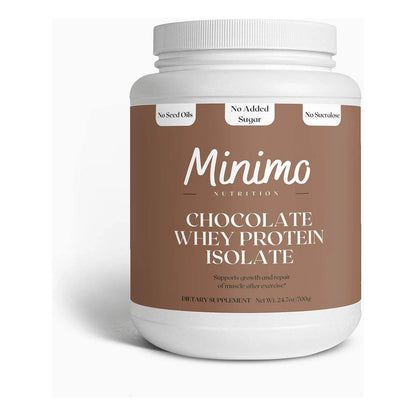 Proteína Aislada De Suero Chocolate 730g Solo 3 Ingredientes Sin Azúcar