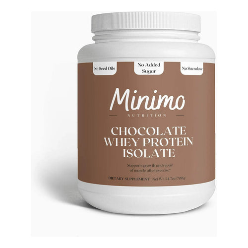 Proteína Aislada De Suero Chocolate 730g Solo 3 Ingredientes Sin Azúcar