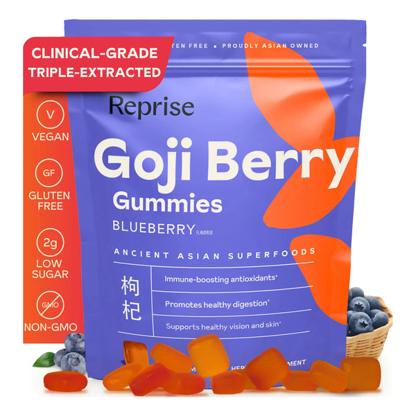 Gomitas De Bayas Goji Antioxidantes Naturales 240 Mg Potencia Completa Veganas
