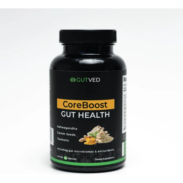 Suplemento CoreBoost Salud Intestinal Con Ashwagandha Probióticos Y Cúrcuma Alivia Hinchazón