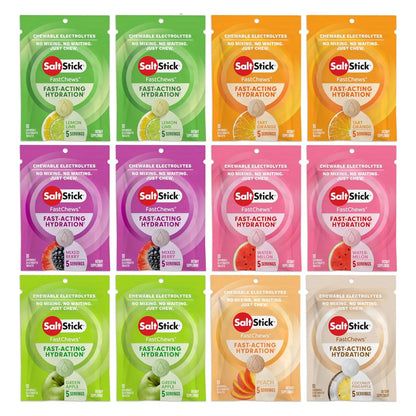 Tabletas Masticables Electrolitos SaltStick 120 Unidades Hidratacion Rapida Sabores Variados