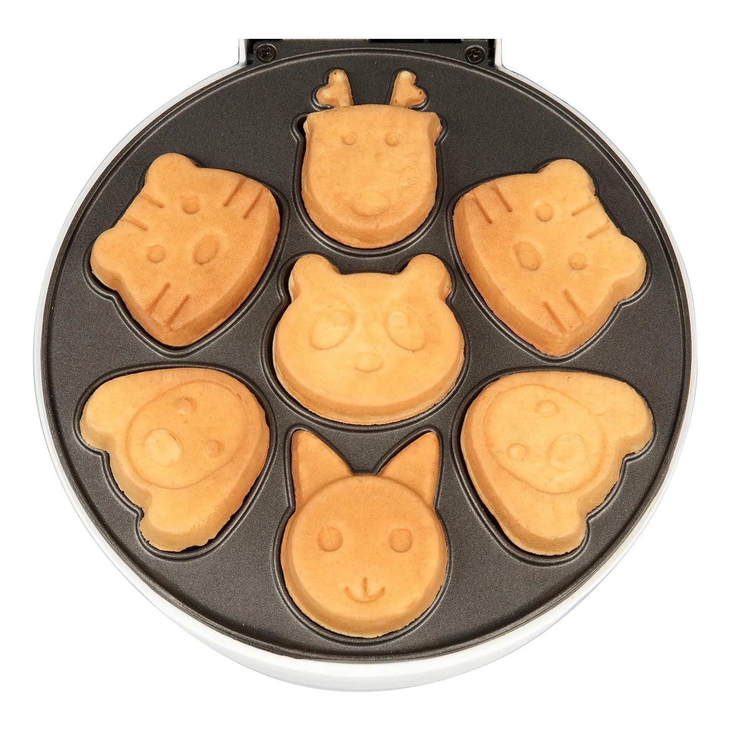 Wafflera Electrica Mini Panqueques Animales 7 Figuras Antiadherente CucinaPro