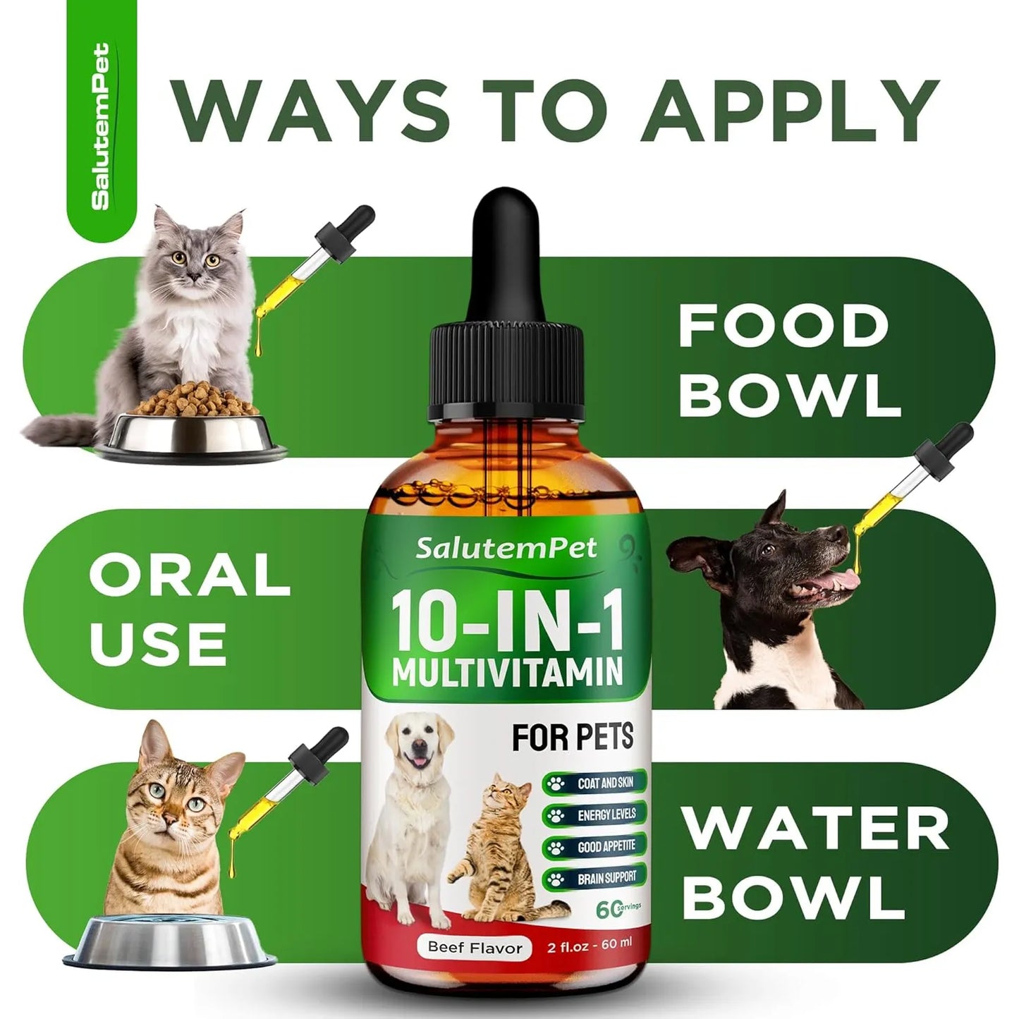 Multivitaminas Esenciales Para Perros Y Gatos Mezcla Nutriti Importado Estados Unidos