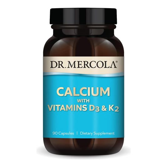 Calcio Con Vitaminas D3 K2 90 Capsulas Dr Mercola Salud Osea Y Cardiovascular