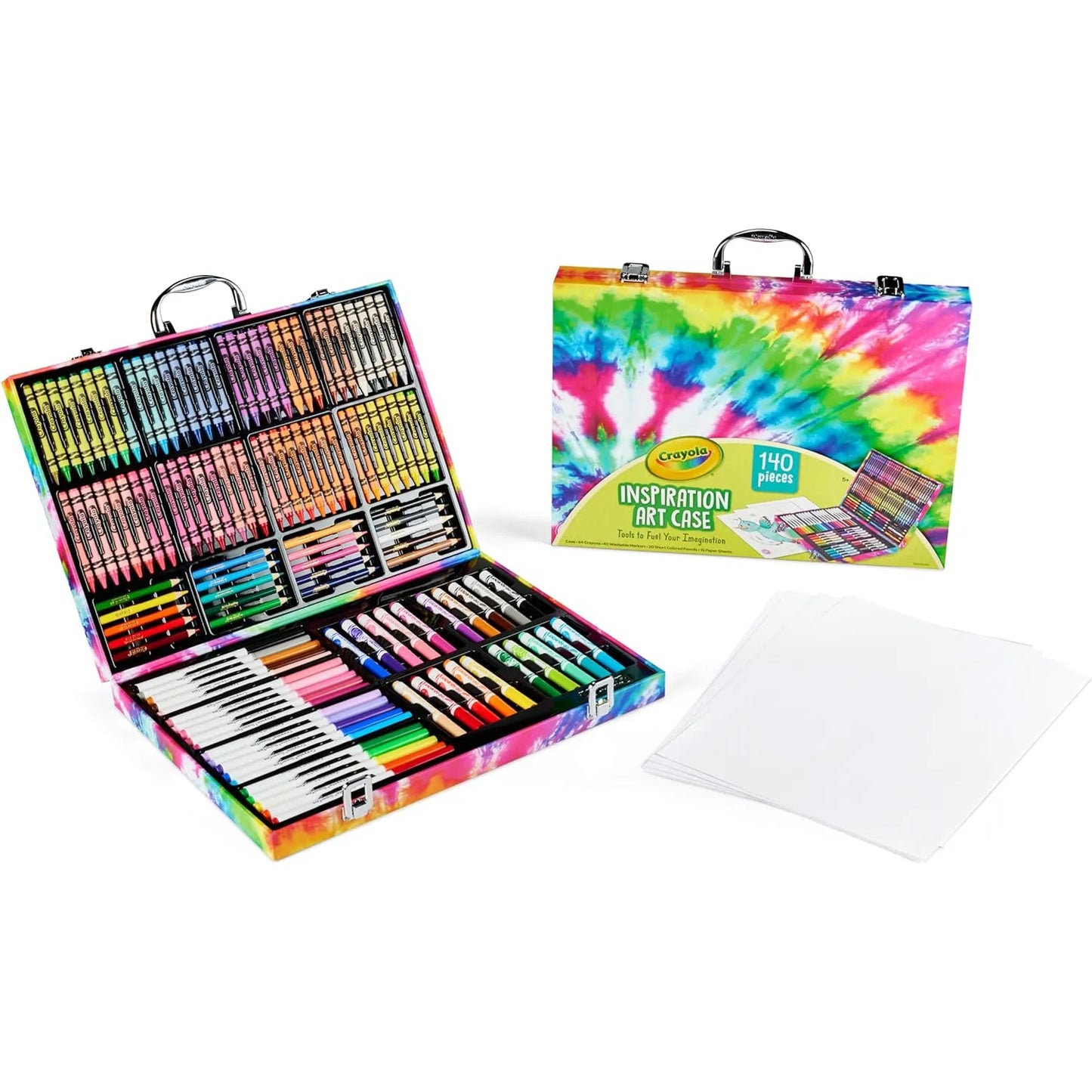 Set De Crayolas Artisticas Crayola Inspiration 140 Piezas Estuche Rosa Portatil