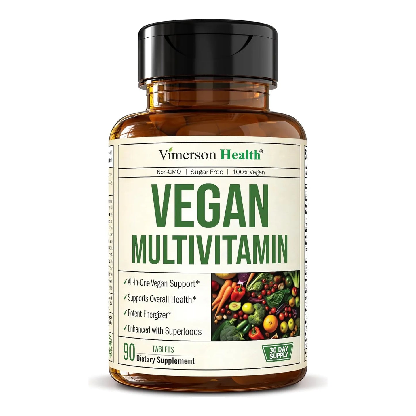 Multivitaminas Veganas Diarias Energia Y Salud Hombre Mujer