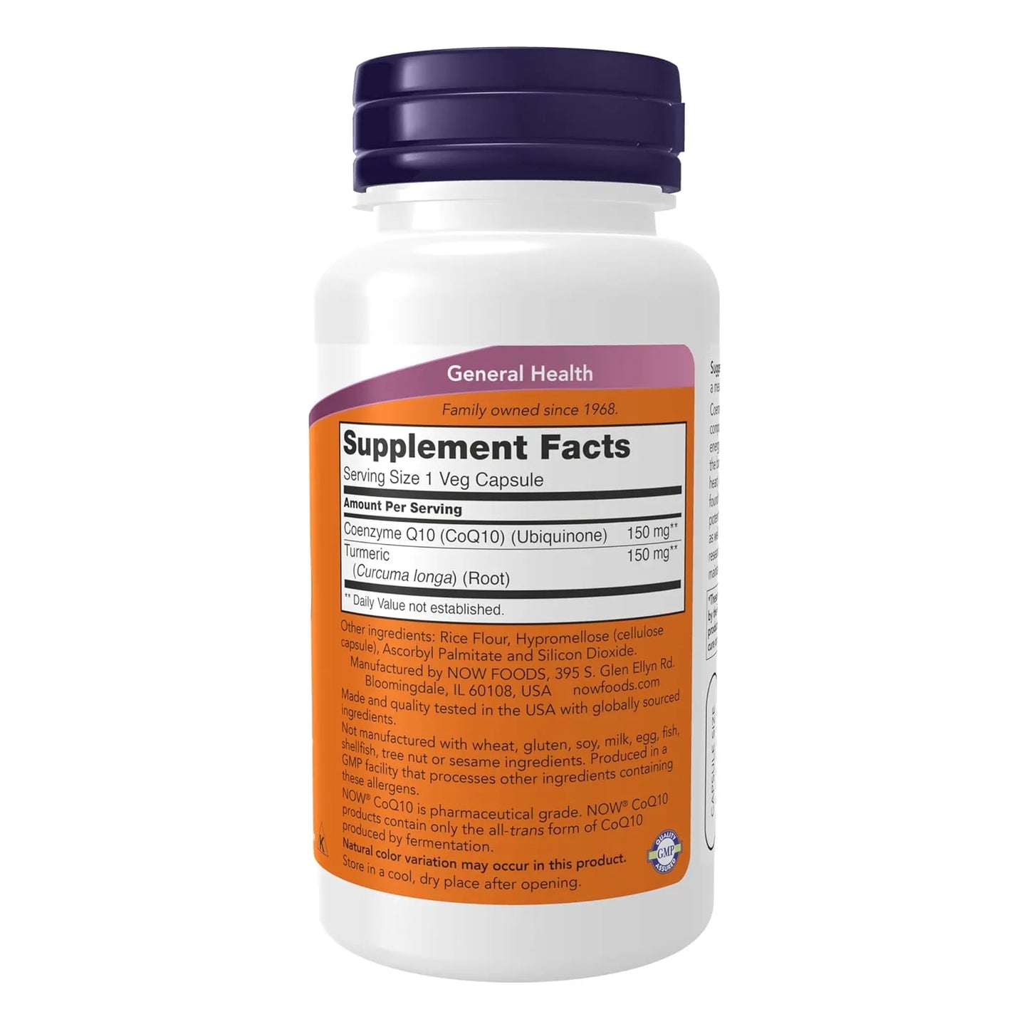 CoQ10 150 Mg Grado Farmacéutico All Trans 100 Cápsulas Energía Y Antioxidante