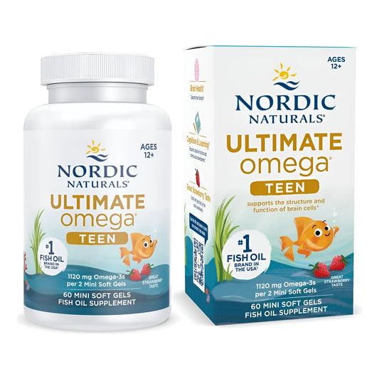 Omega 3 Para Adolescentes Nordic Naturals 60 Cápsulas Sin Sabor - Imagen 1