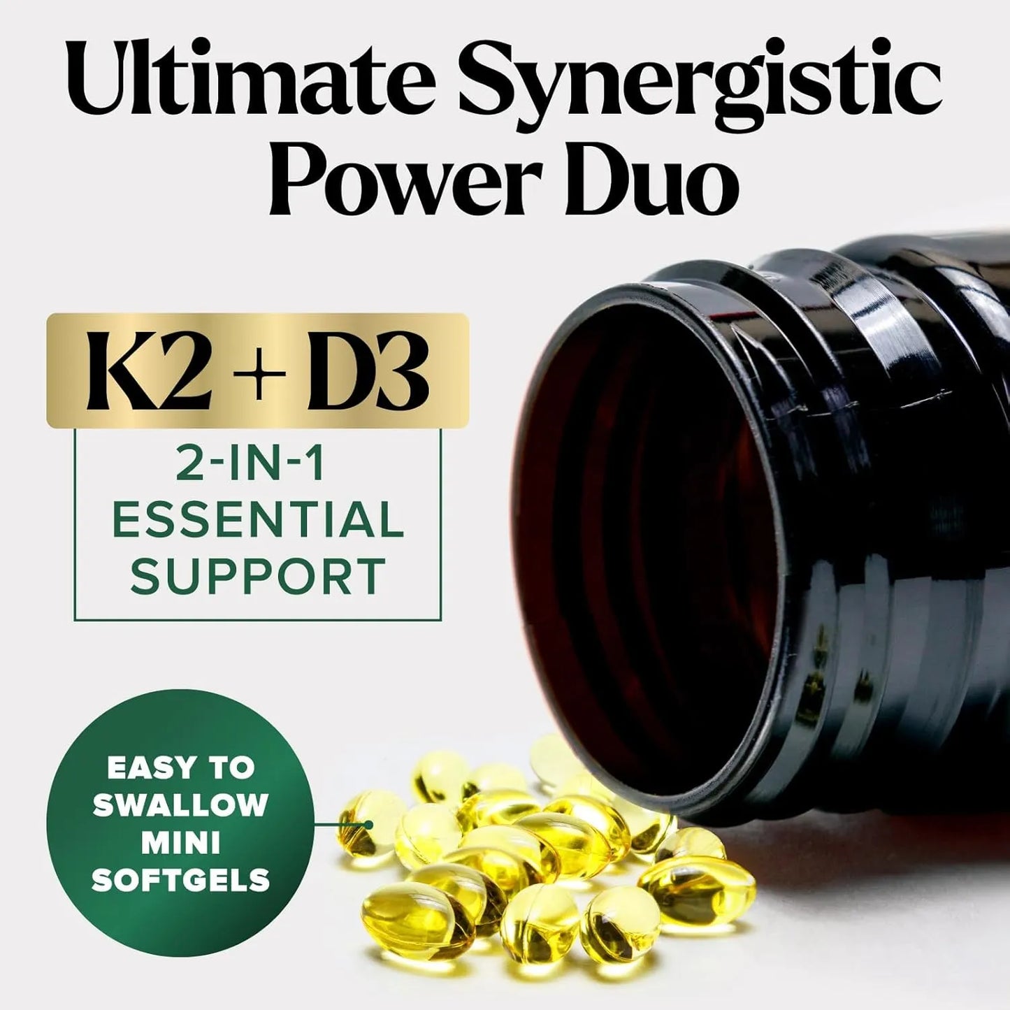 Vitamina D3 K2 5000 Ui 100 Mcg Capsulas Blandas Refuerzo Inmunologico Y Oseo