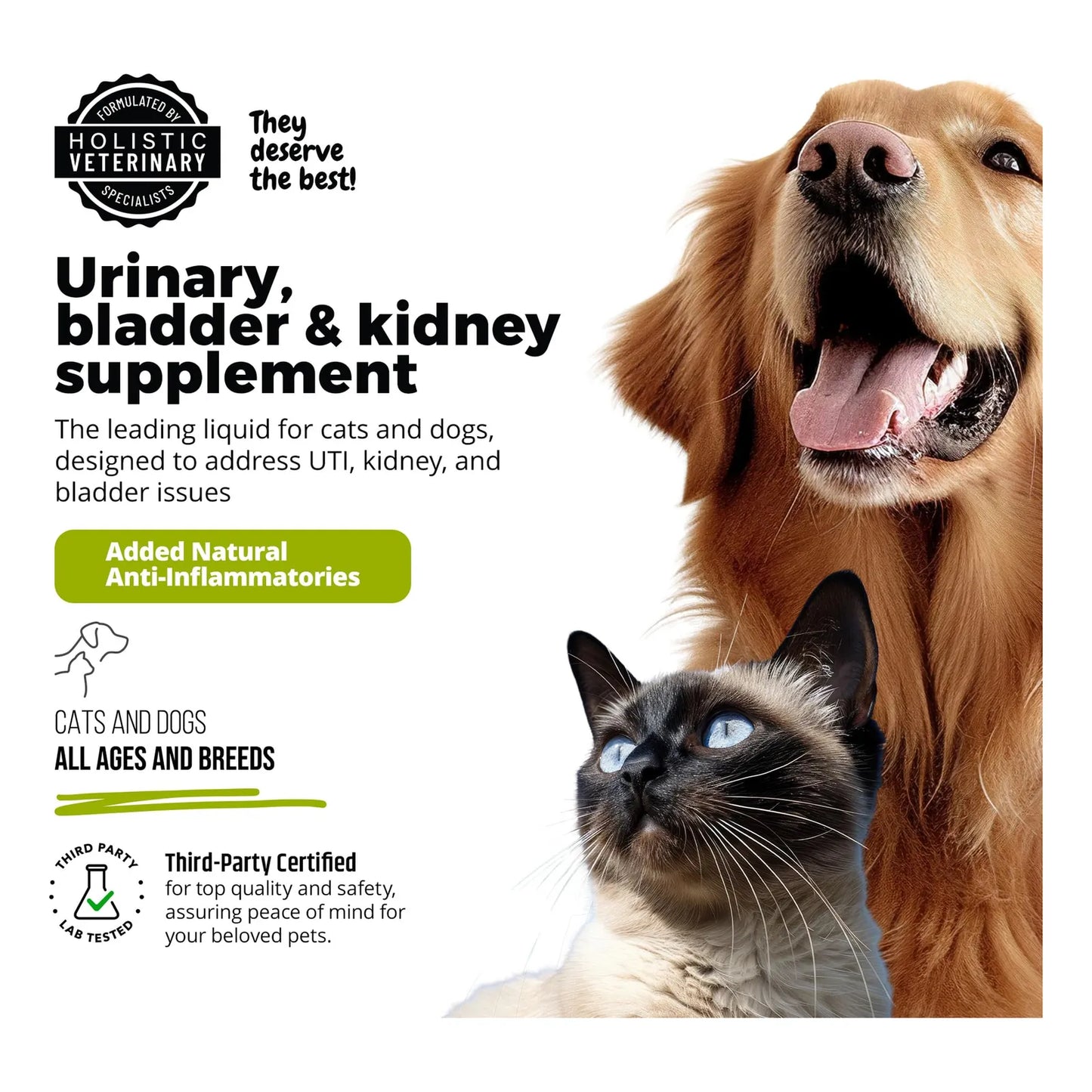 Tratamiento Urinario Para Gatos Y Perros Soporte Vejiga Riñón Natural