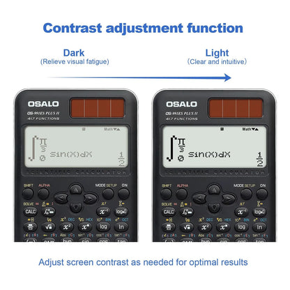 Calculadora Cientifica Osalo 417 Funciones Pantalla 2 Lineas Ideal Estudiantes