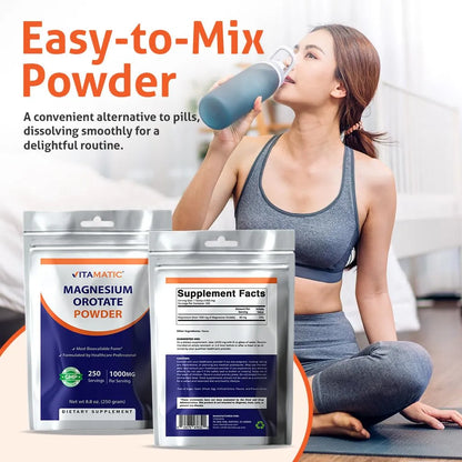 Orotato De Magnesio 1000 Mg Salud Muscular Articulaciones Y Corazón 250 Porciones