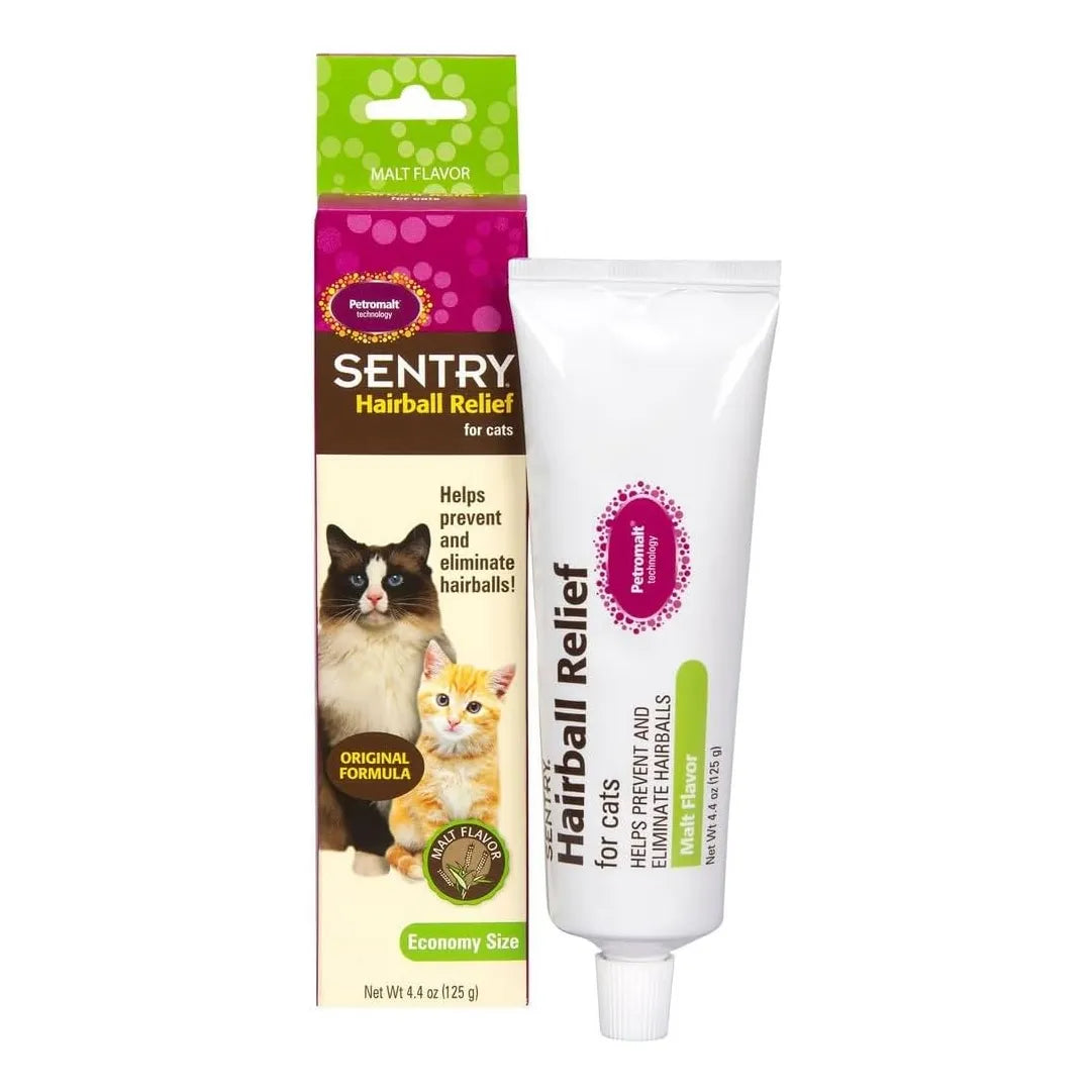 Sentry Pet Care Alivio De Bolas De Pelo Para Gatos Sabor Malta 4.4 Onzas