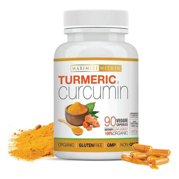 Curcumina De Cúrcuma Con Piperina 1500 Mg 90 Tabletas Energía Natural