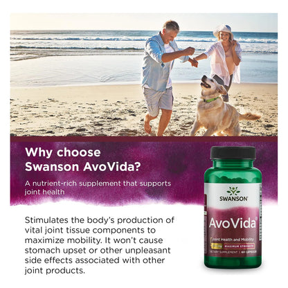 Aguacate Soja AvoVida Suplemento Articulaciones 300 Mg 60 Capsulas