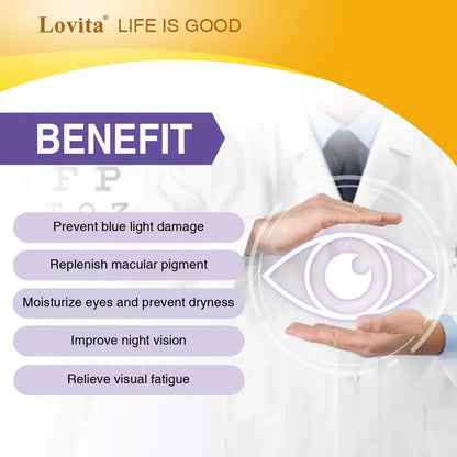 Vitamina Ocular Luteína Floraglo Grosella Negra 60 Cápsulas Vegetarianas