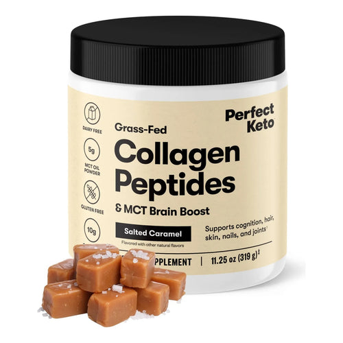 Proteina De Colageno En Polvo Con Aceite MCT Suplemento Keto Para Piel Y Energia