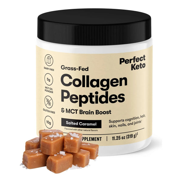 Proteina De Colageno En Polvo Con Aceite MCT Suplemento Keto Para Piel Y Energia