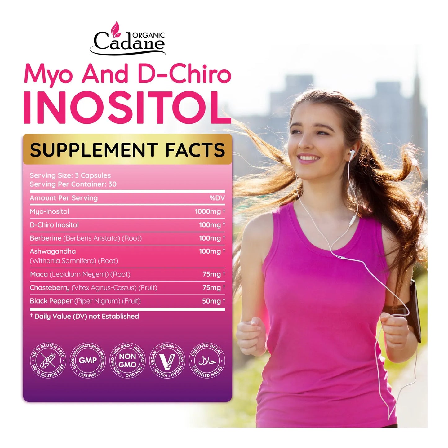 Fórmula Orgánica De Inositol Myo Y D-chiro Con Ashwagandha M