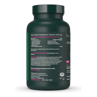 Mega Probiotic Para Perros Y Gatos 120 Capsulas VetriScience Laboratories Suplemento Digestivo