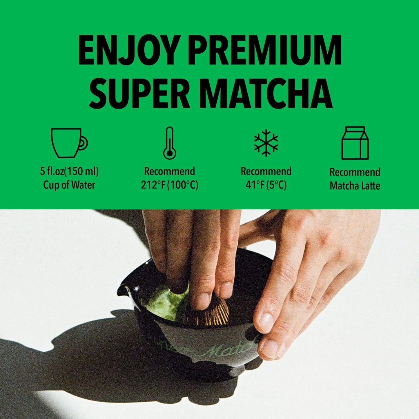 Matcha Orgánico Ceremonial Corea Del Sur 40g Energía Concentración Antioxidantes