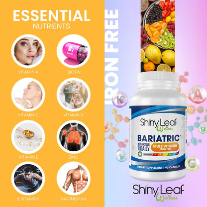 Capsulas Multivitaminicas Bariatricas Sin Hierro Shiny Leaf Postcirugia Gastrica