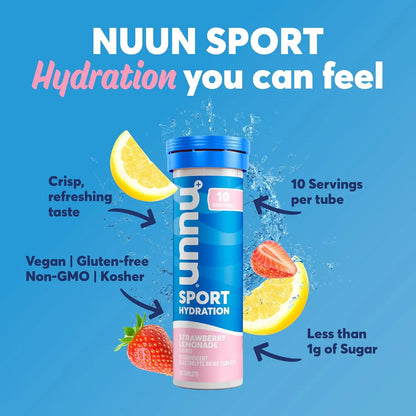 Nuun Pastillas Hidratantes Con Electrolitos 10 Tabletas Hidratación Premium