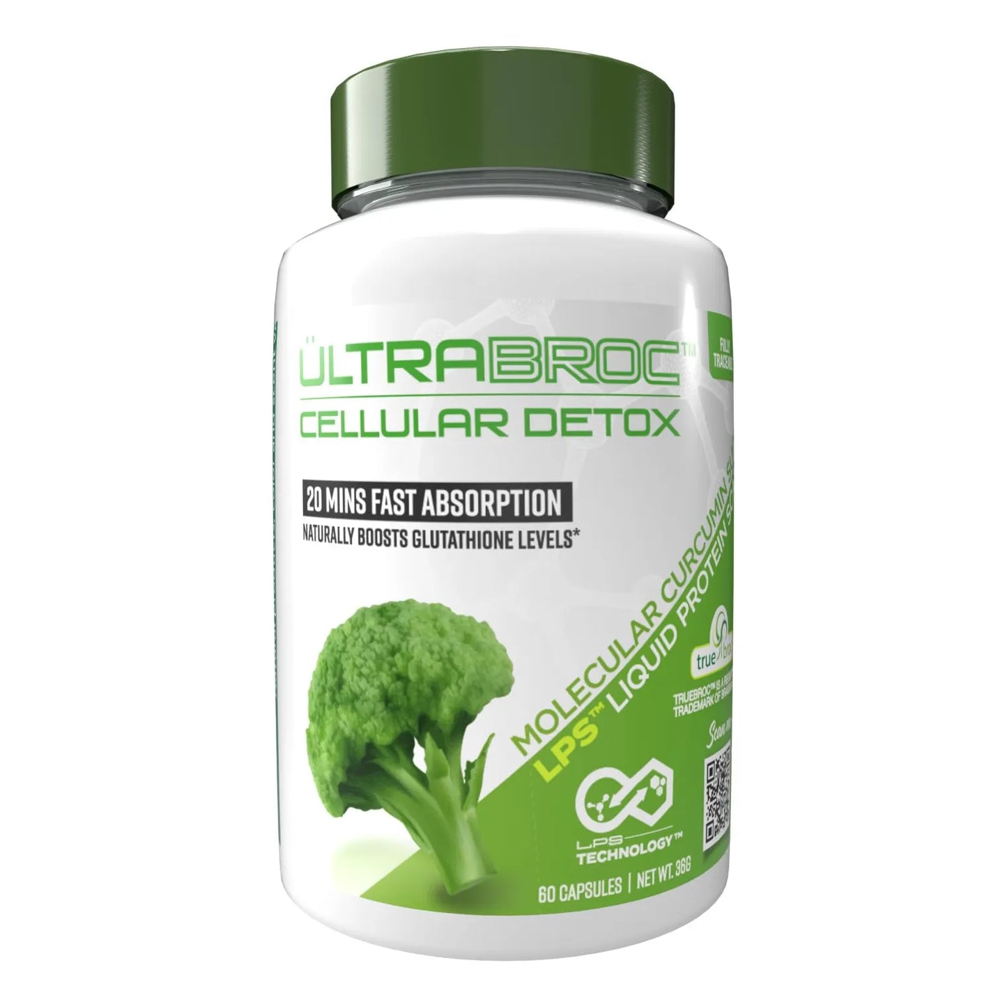 UltraBroc Suplemento Desintoxicante Con Extracto De Semilla De Brócoli Y Curcumina 60 Cápsulas
