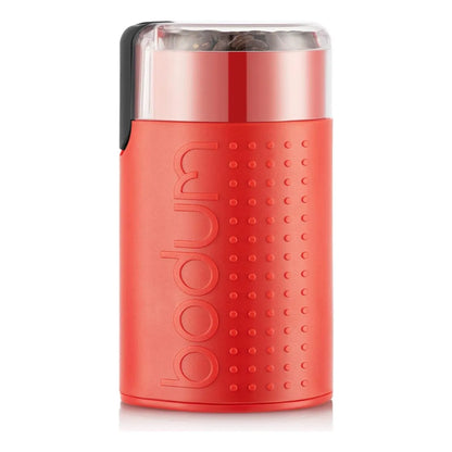 Molinillo De Café Eléctrico Bodum Bistro Rojo Molienda Perfecta Y Compacto