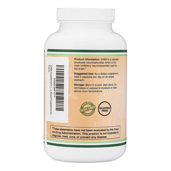 Gaba 1000 Mg Ácido Gamma Aminobutirico 300 Caps - Imagen 2